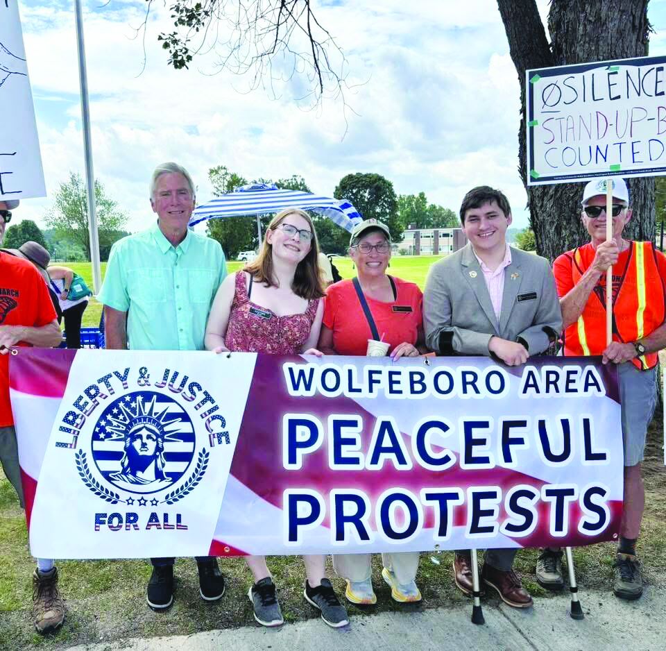 Wolfeboro peaceful protest recognizes former Rep. Lewis